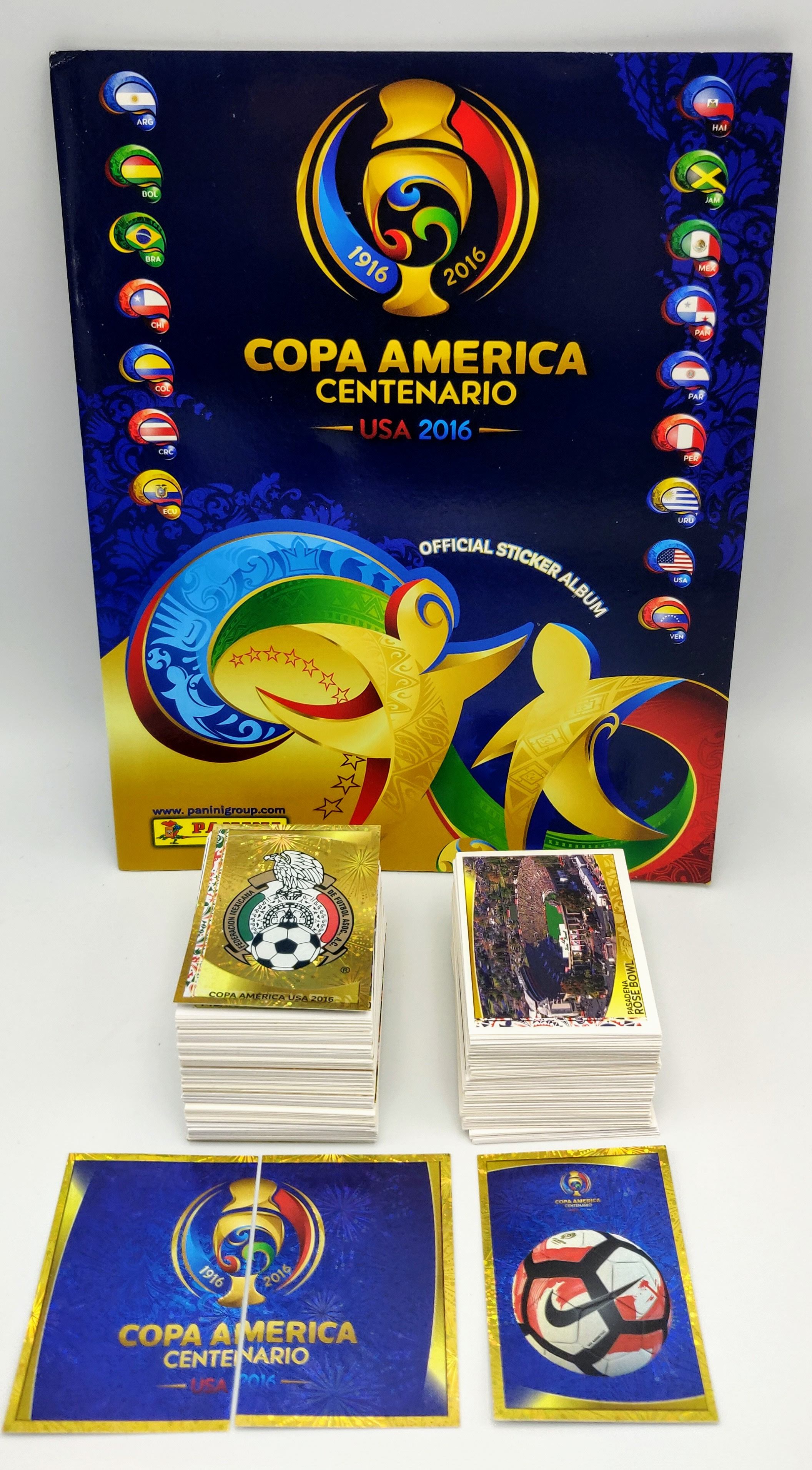 Copa America Centenario USA 2016 album vuoto + set completo figurine Panini