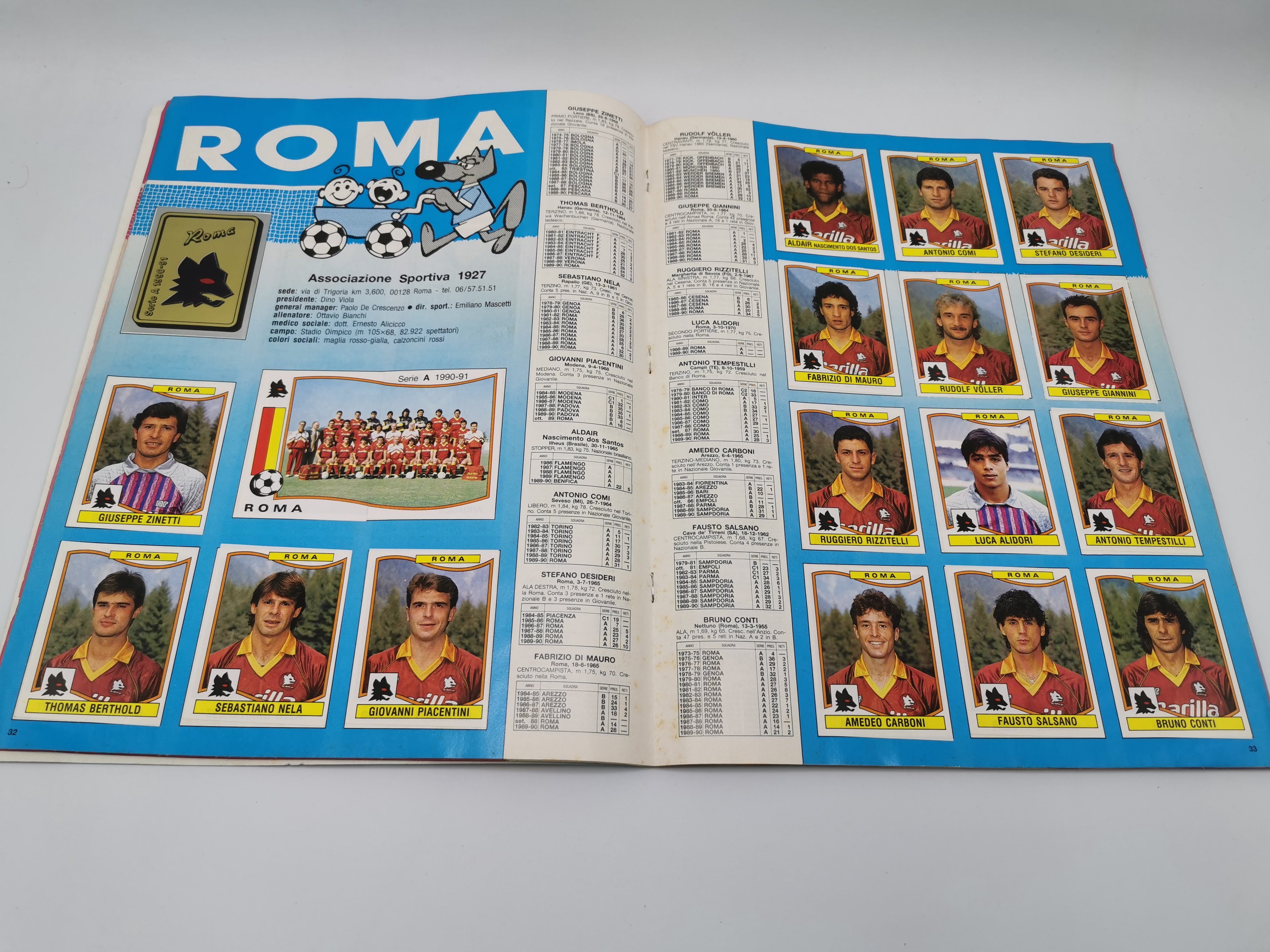 Calciatori Panini 1990 1991 91 Album Figurine Completo ottimo