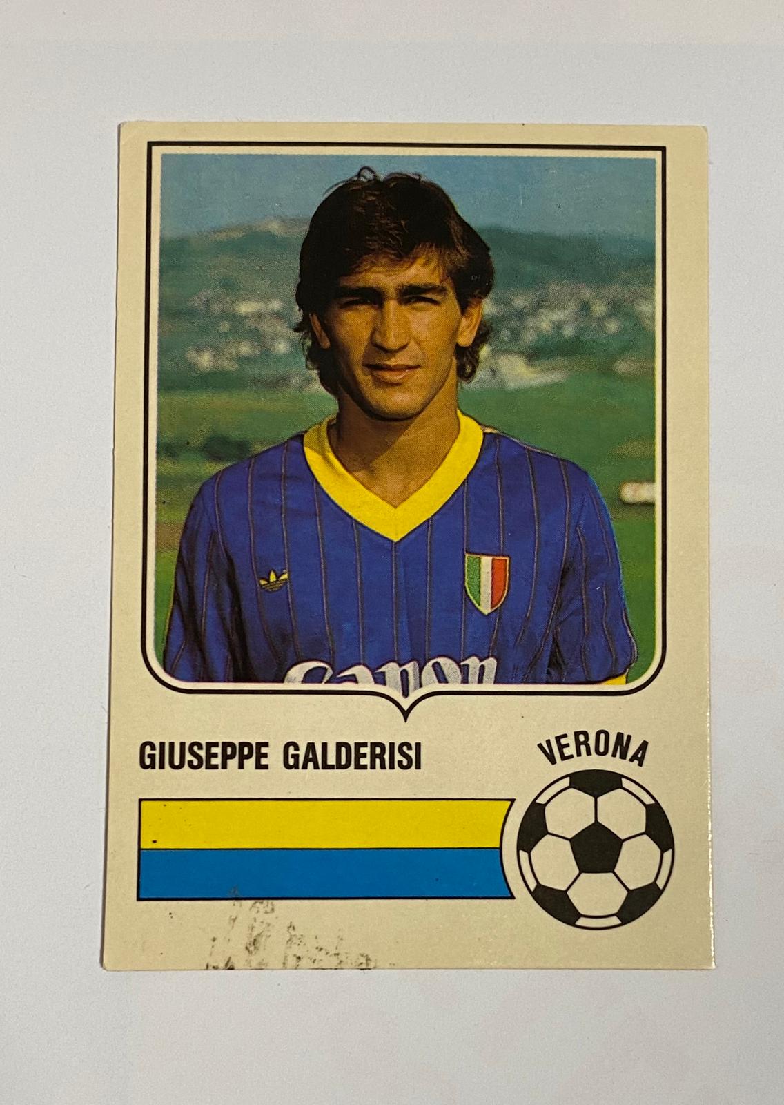 Giuseppe Galderisi Verona Figurkarte Forza Goal 1985 - 1986 Ausgezeichnet