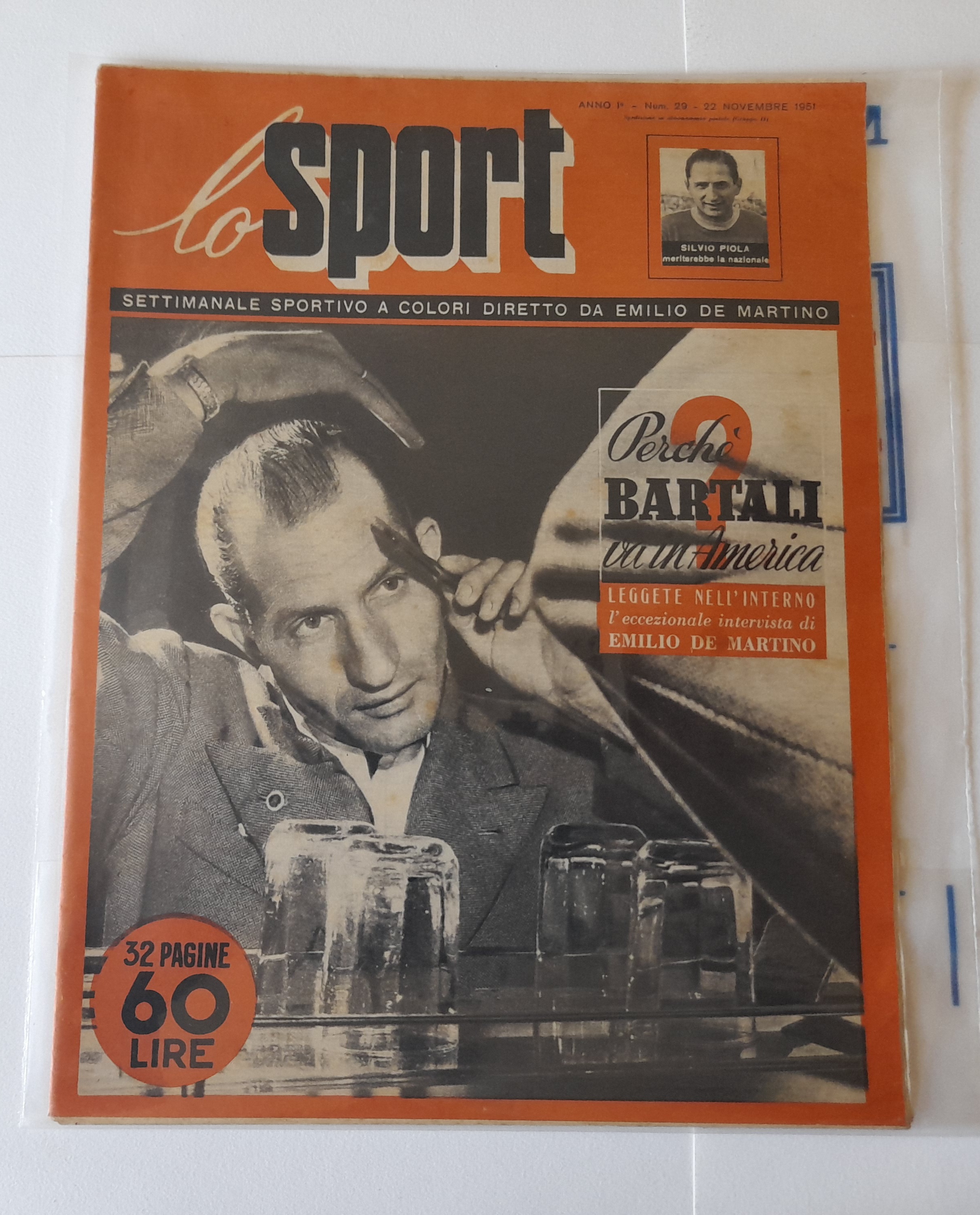 Lo Sport Sports Hebdomadaire n 29 novembre 1951 AZ 72