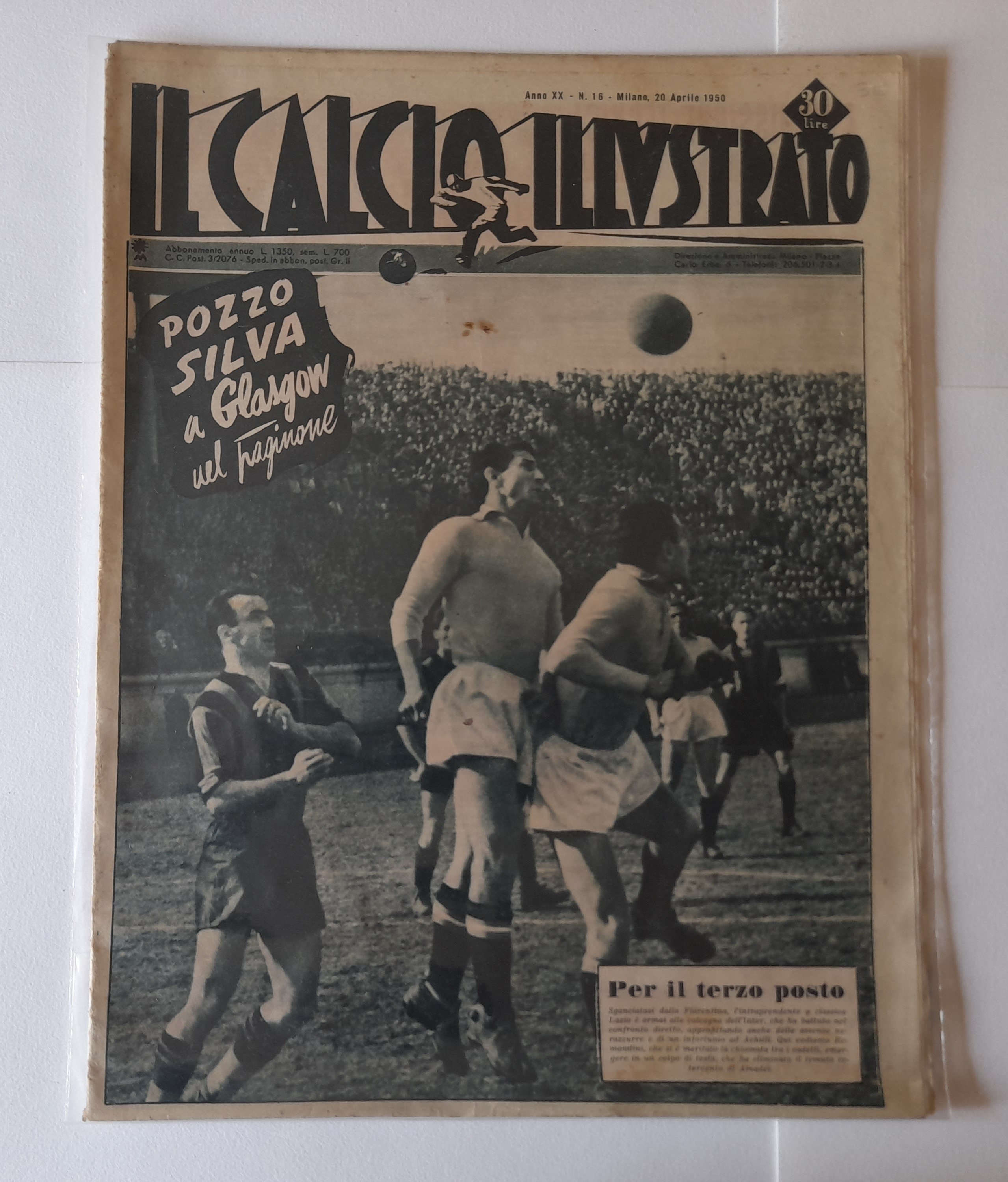 Il Calcio Illustrato 16 avril 1950 AAB 18