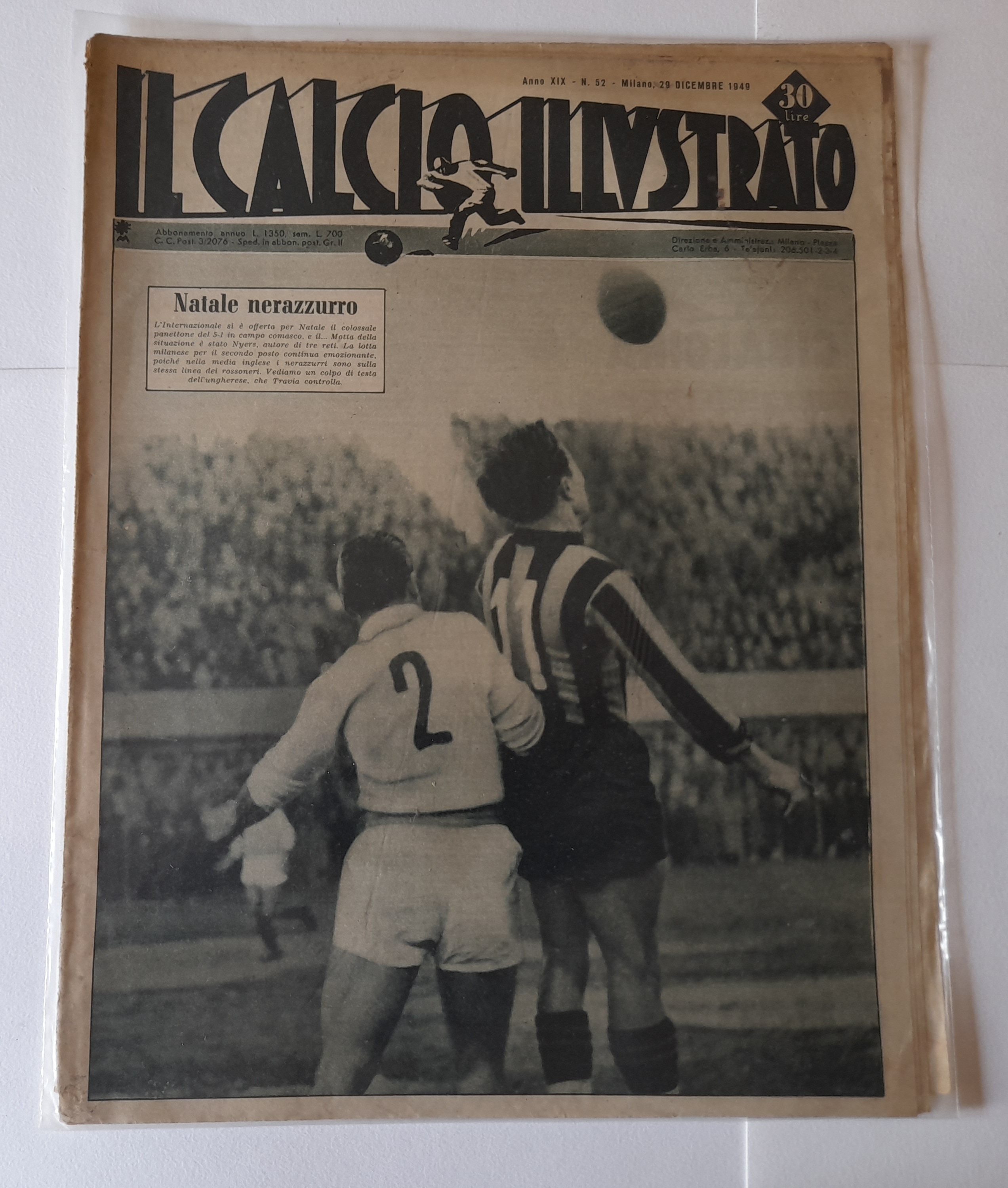 Il Calcio Illustrato n 52 décembre 1949 AAB 32