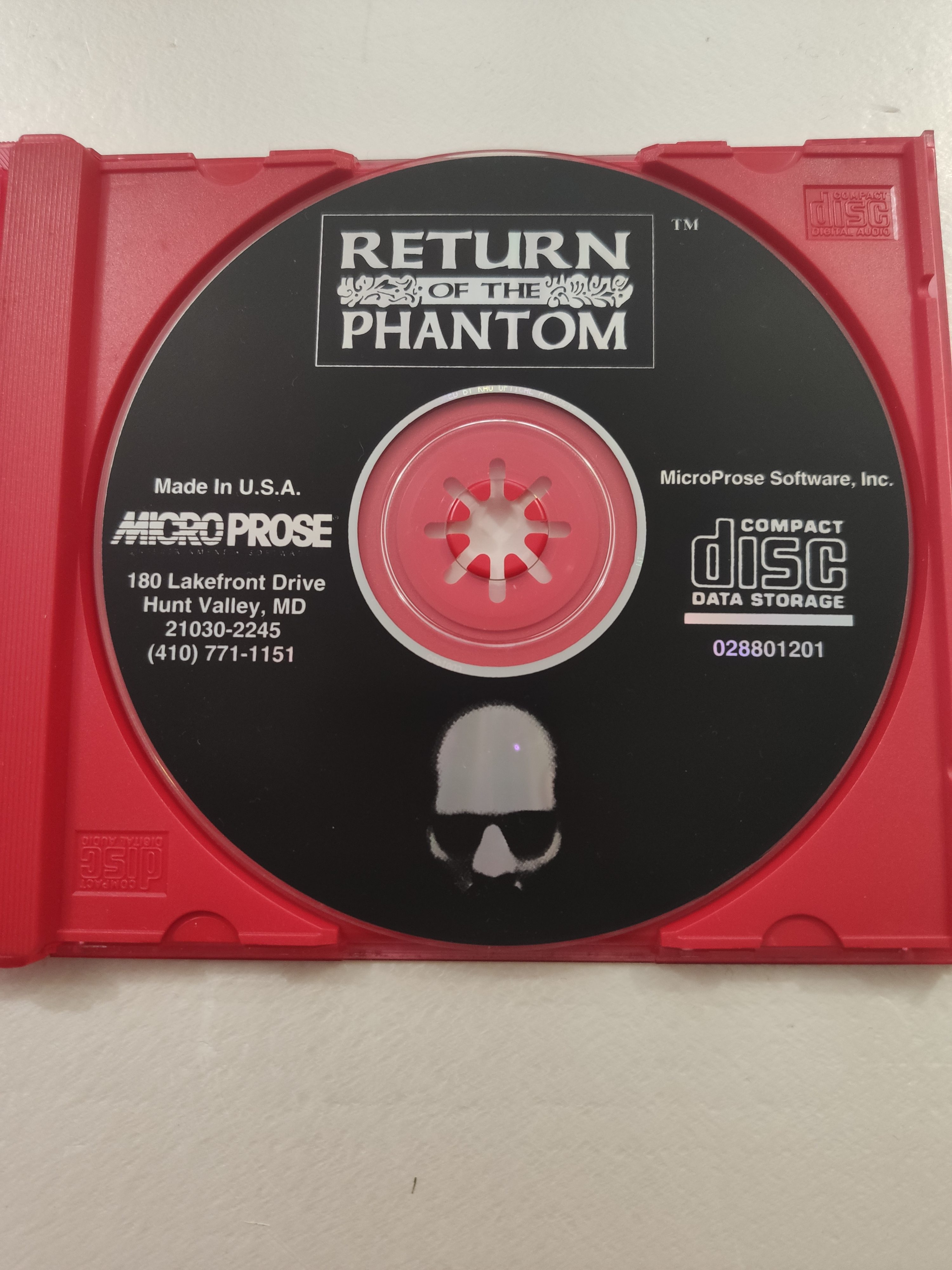 PC Game - Return of the Phantom - Micro Prose - English language - LL.