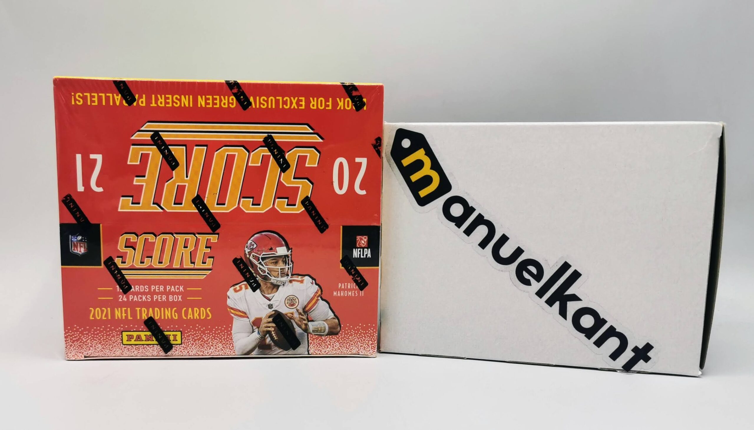 NFL Score 2020 21 Trading Cards - panini sealed box of 24 sachets