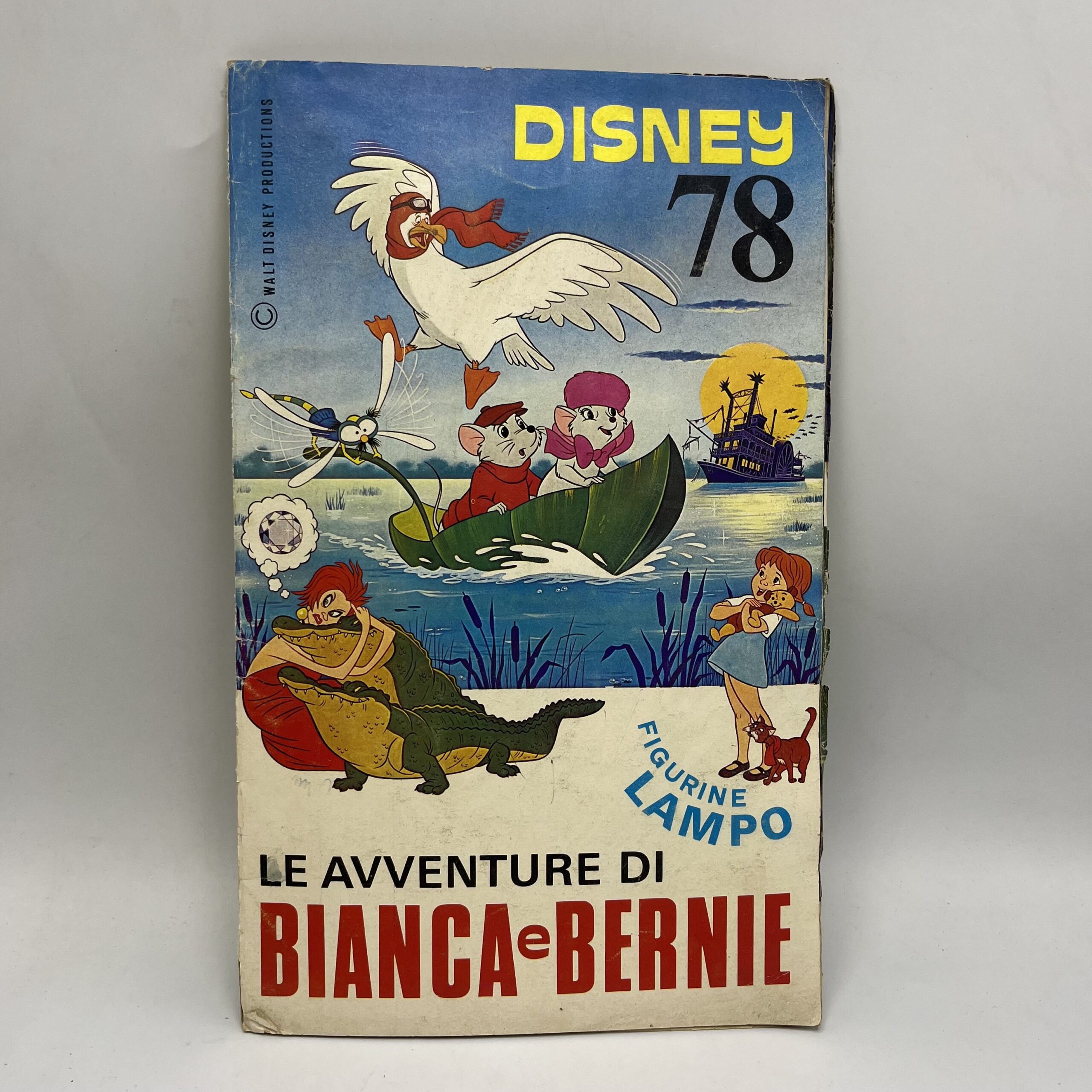 Disney sticker album "The Adventures of Bianca and Bernie" Lampo 1978 incomplete