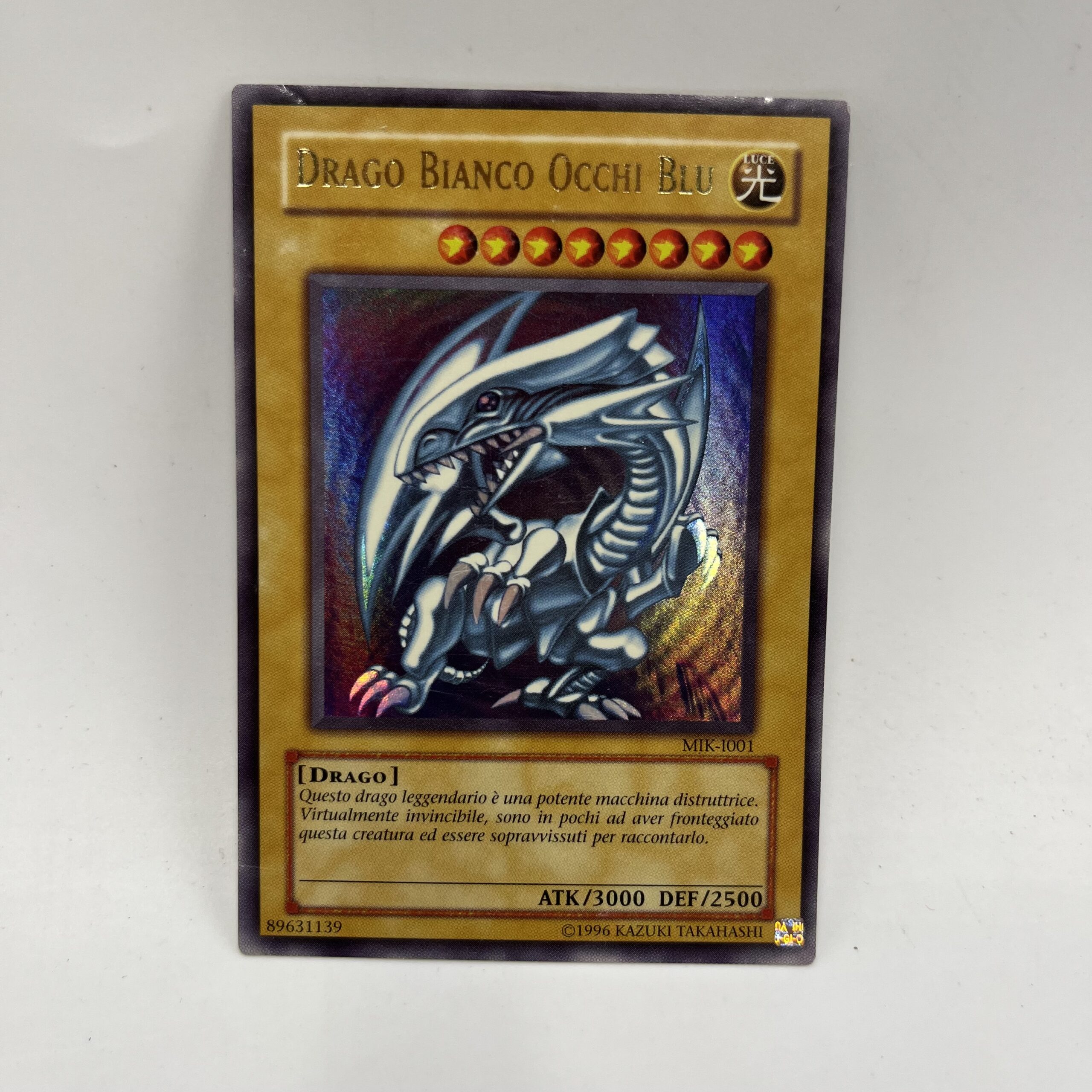 Yu Gi Oh occhi blu pelle carta drago bianco | meme | adesivo carta di  credito 