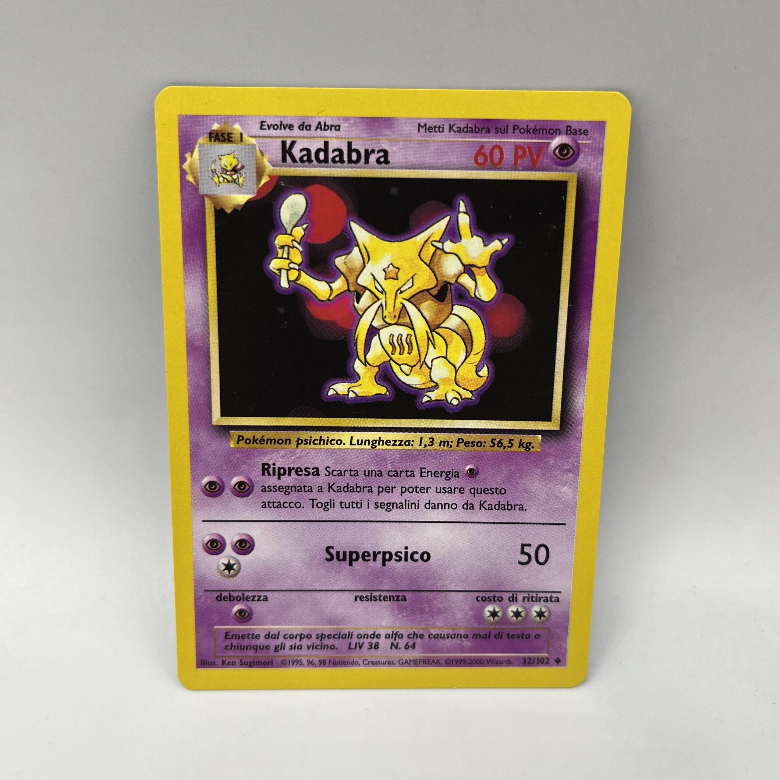 UNCOMMON KADABRA Pokemon Card (IT) | 32-102 PV Basic Set