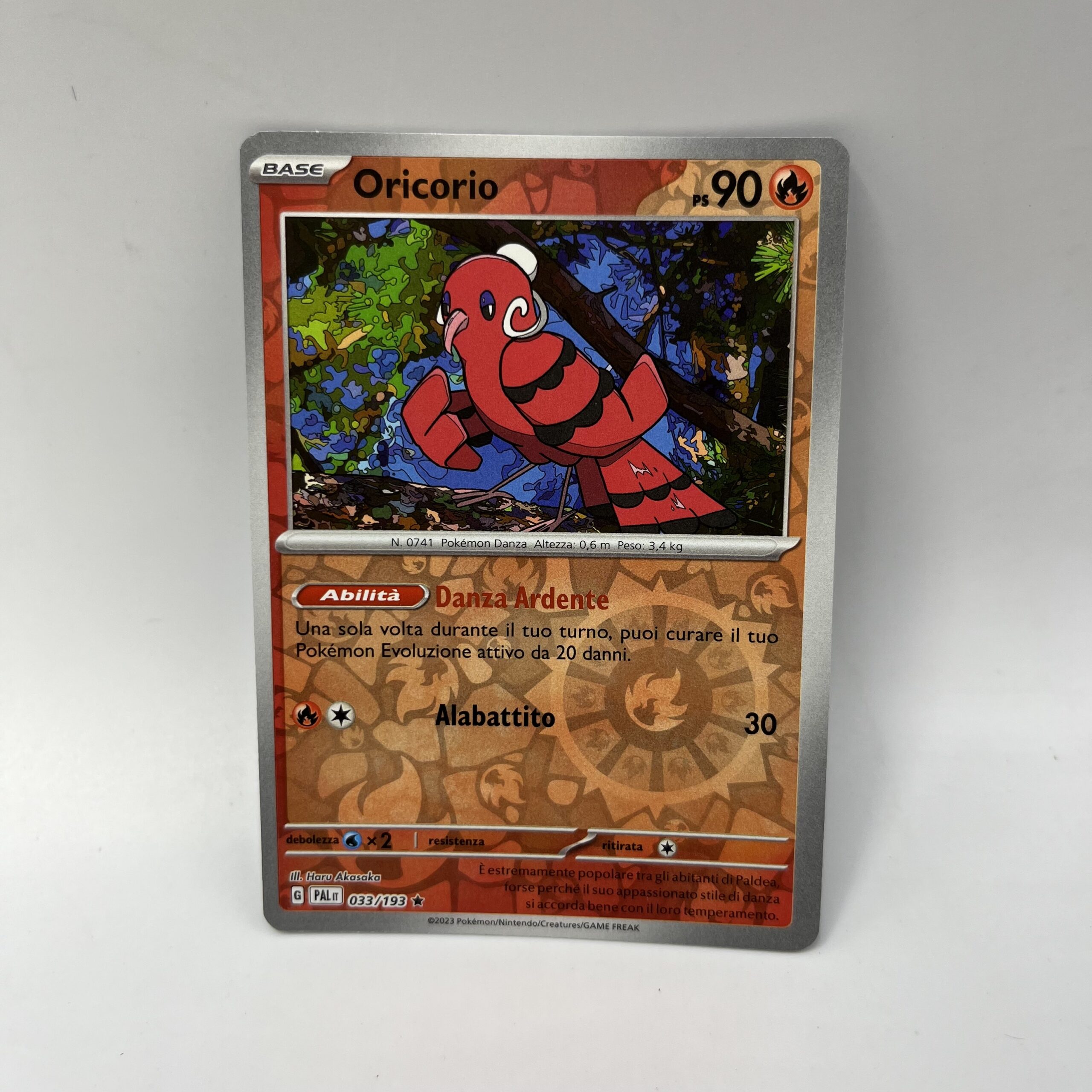 Pokemon-Karte ORICORIO RARE REVERSE (IT) | 033-193 Entwicklungen in Paldea