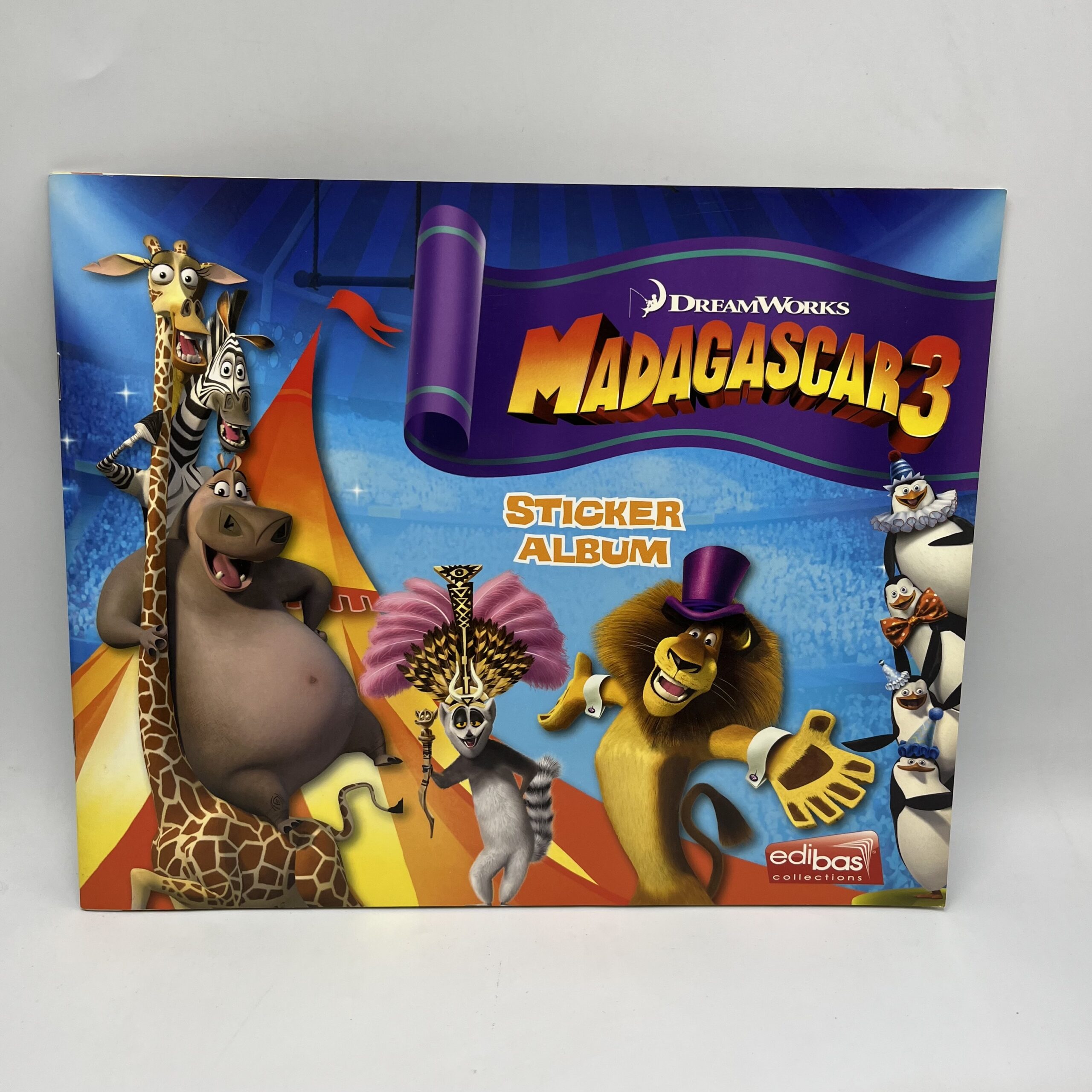 Madagascar 3 | Incomplete sticker album Edibas 2012