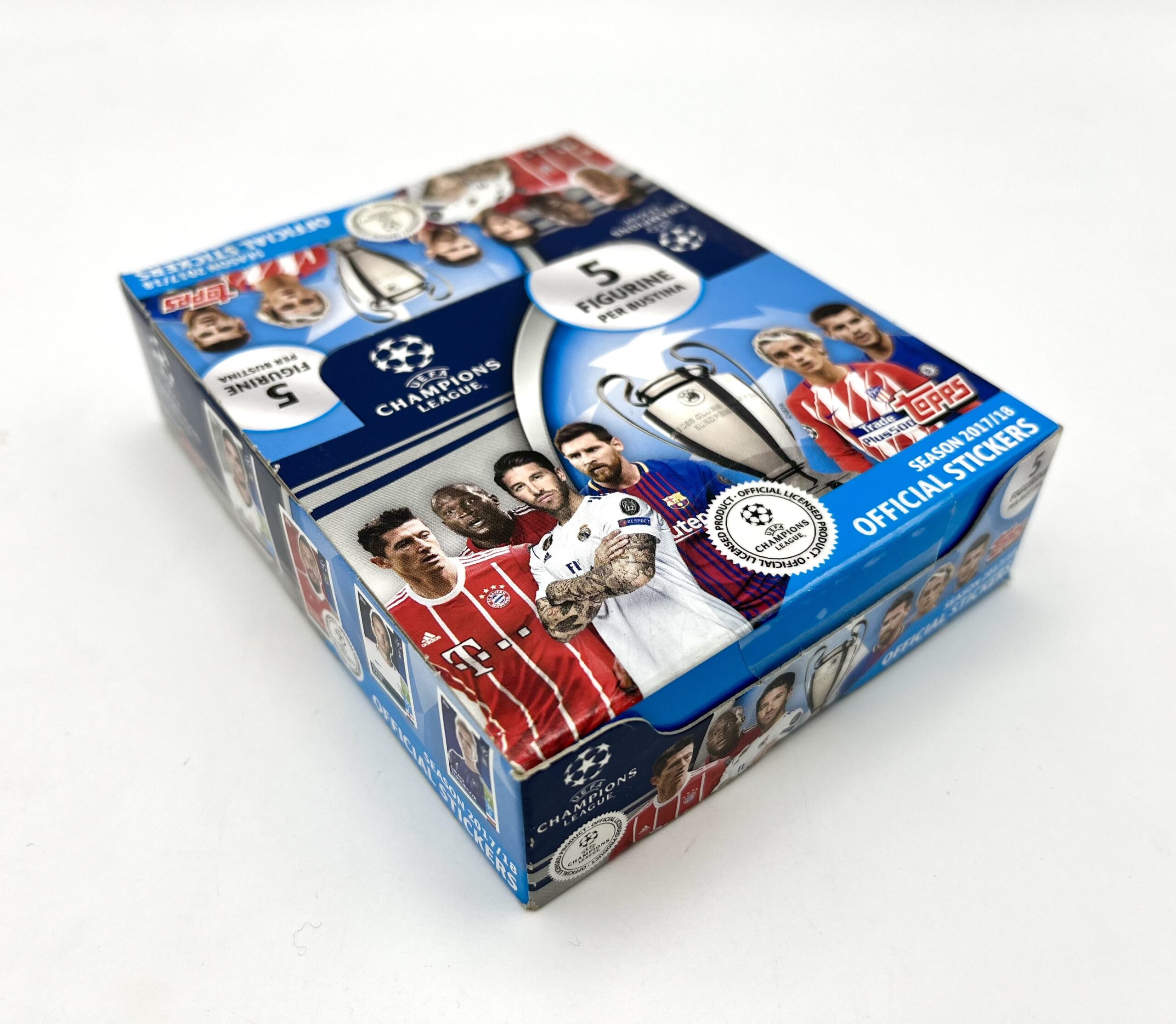 Champions League Topps 2017 2018 Box 30 bustine figurine Mbappe Rookie #248